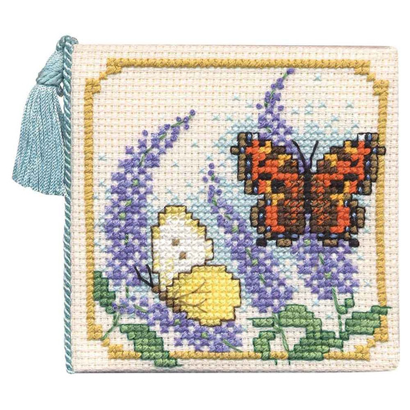 Textile Heritage | Cross Stitch Kits | Needle Case | Butterflies & Buddleia - Main Image