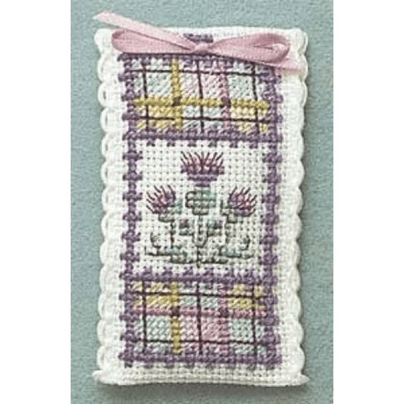 Textile Heritage | Cross Stitch Kits | Lavender Sachets | Tartan Thistles