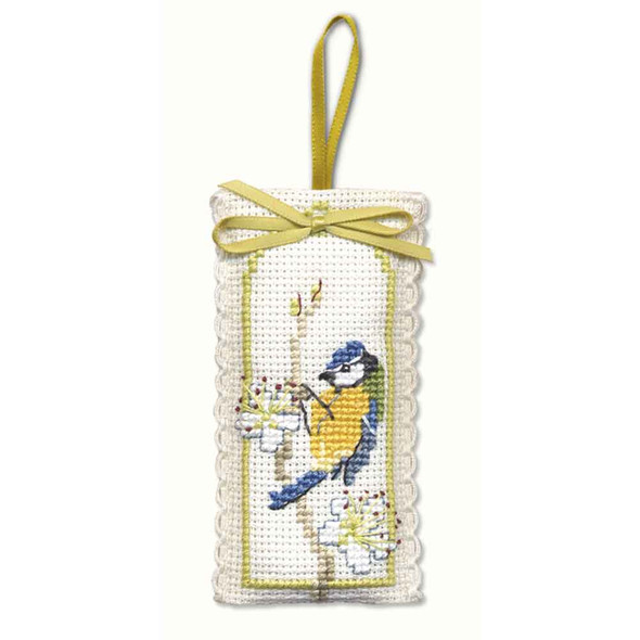 Textile Heritage | Cross Stitch Kits | Lavender Sachets | Bluetit