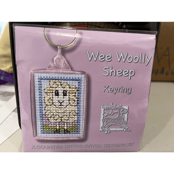 Textile Heritage | Cross Stitch Kits | Keyrings | Wee Woolly Sheep