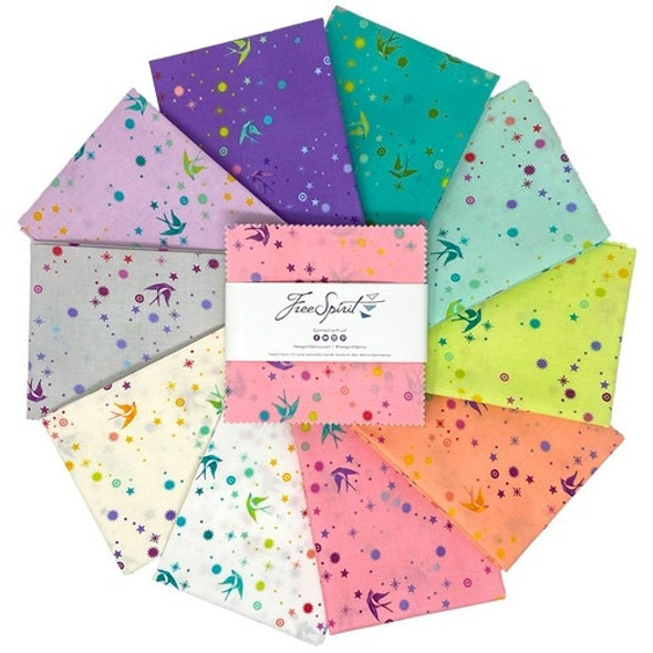 Tula Pink True Colours| Fairy Dust | Free Spirt | Charm pack