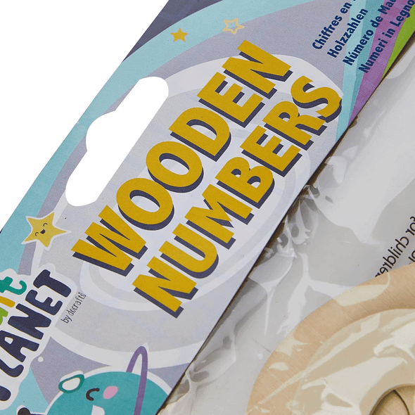 Wooden Number Pack | 20 Pieces | Craft Planet