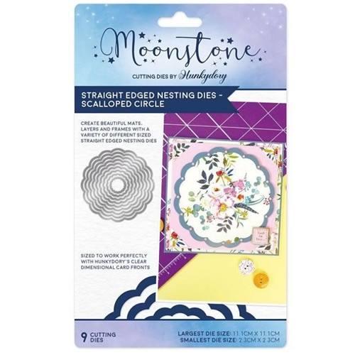 Moonstone Nesting Dies - Scalloped Circle