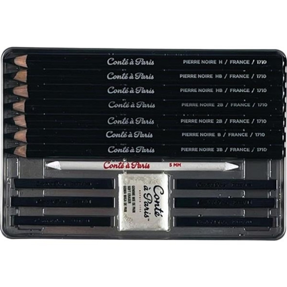 Conte a Paris | Pierre Noire Set | 15 Pieces