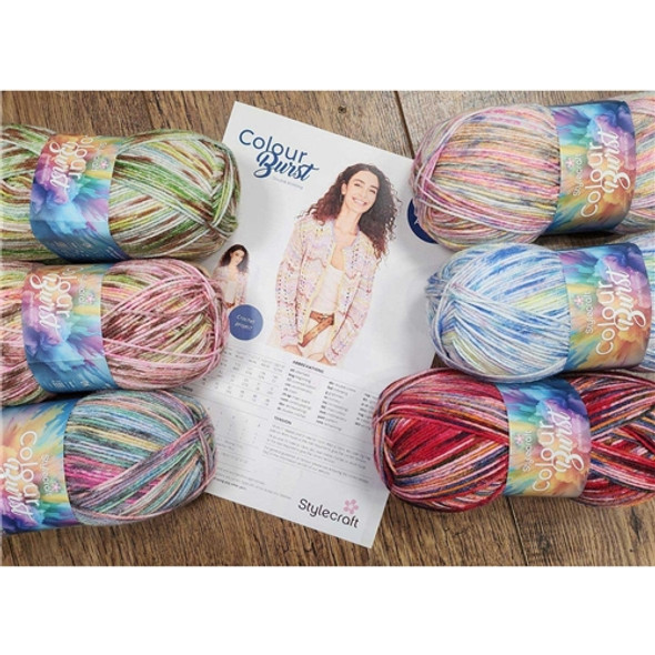 Stylecraft Colourburst Dk |100g balls | 6 Fabulously Cheerful Colour Palettes