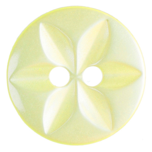 Buttons | Star | Polyester | 14mm | Yellow