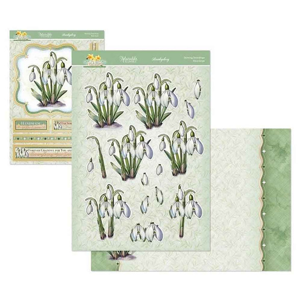  Stunnning Snowdrops from the In Full Bloom Deo-Large Decoupage Range by Hunkydory