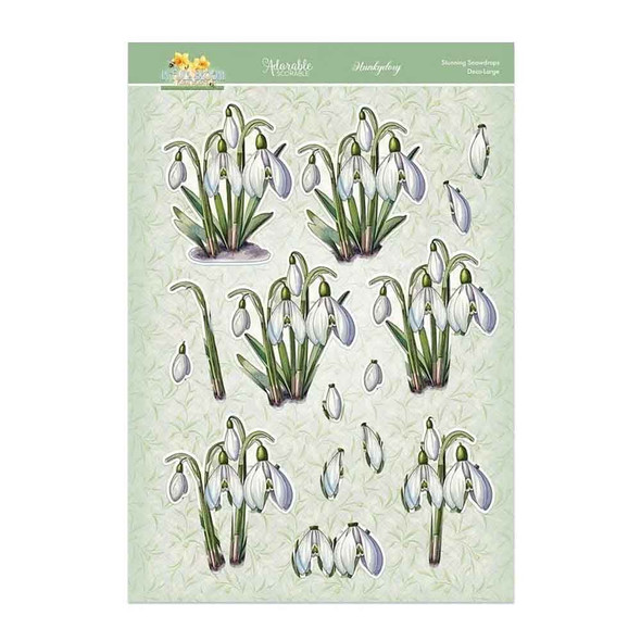 Stunnning Snowdrops | In Full Bloom Deo-Large Decoupage Range | Hunkydory