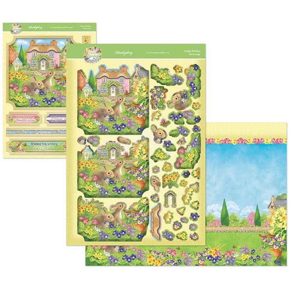 Hoppy Birthday from Hello Spring, Deo-Large Decoupage Range by Hunkydory