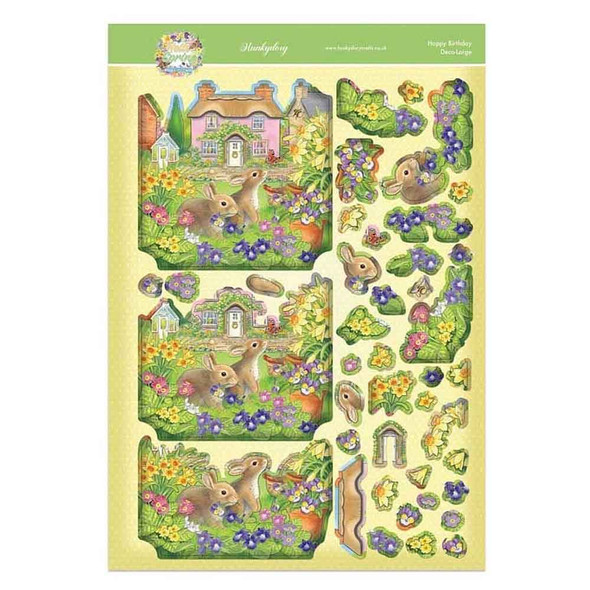 Hoppy Birthday | Hello Spring, Deo-Large Decoupage Range | Hunkydory