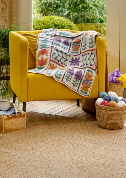 Springtime Blanket Crochet Along Yarn Bundle by Chloe Elizabeth Birch | West Yorkshire Spinners (51091090C) Knitted version