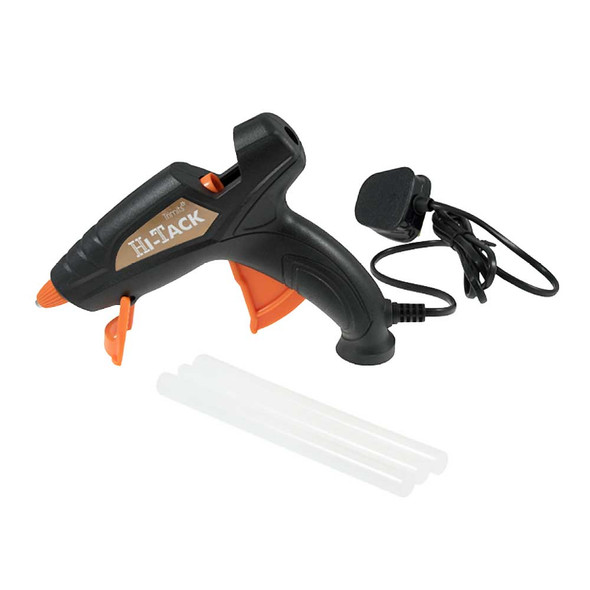 Hi-Tack 10W Mini Hot Glue Gun With Stand & 3 Spare Glue Sticks