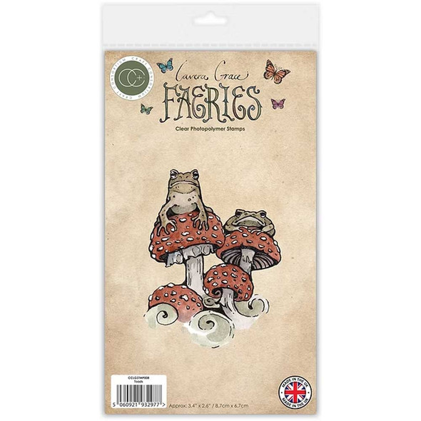 Toadstools and Toads Photopolymer Cling Stamp | Faeries