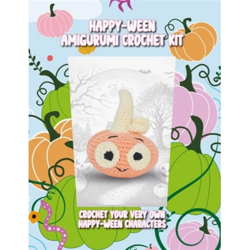 Knitty Critters | Happy-Ween Crochet Kit |Pumpkin | Coral