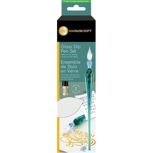 Manuscript | Glass Dip Pen Set | Green