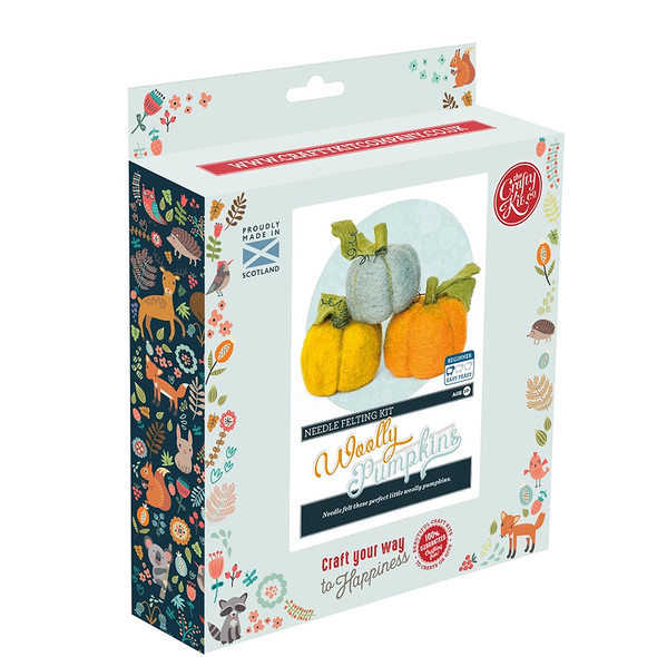 Woolly Pumpkins Felting Kit Box