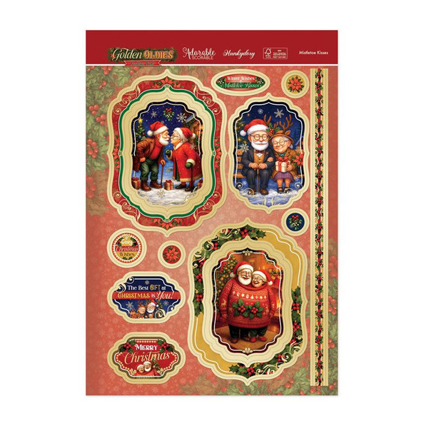 Mistletoe Kisses | Luxury Topper Set | Golden Oldies Festive Fun! | Hunkydory