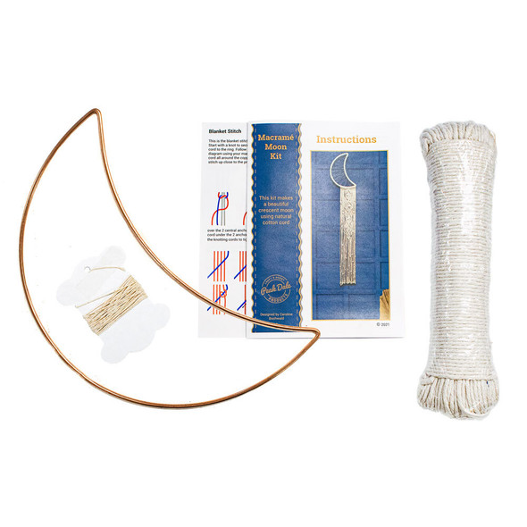 Macrame Wall Hanging Kit | Crescent Moon