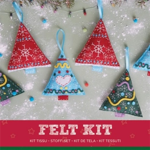 Simply Make Felt Christmas Craft Kit | Trees