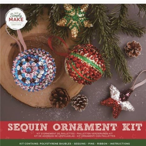 Simply Make Craft Kit  | Sequin Ornament