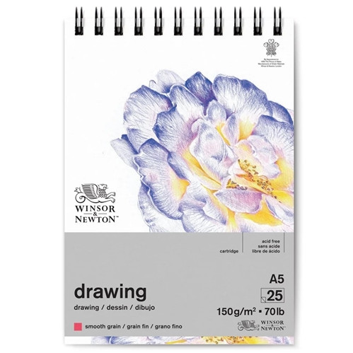 Winsor and Newton | A5 Smooth Drawing Spiral Pad 150gsm