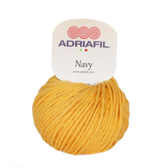 Adriafil Navy Chunky Cotton 50g balls - 68 Dandelion Yellow