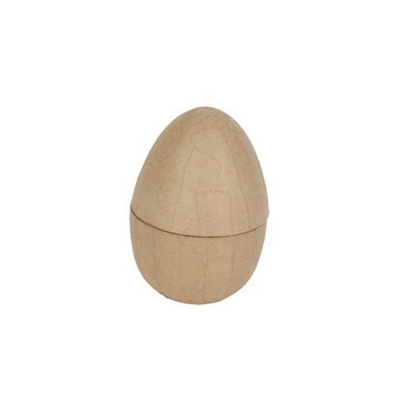 Egg-Shaped Papier-Mâché Box – Ready to Decorate