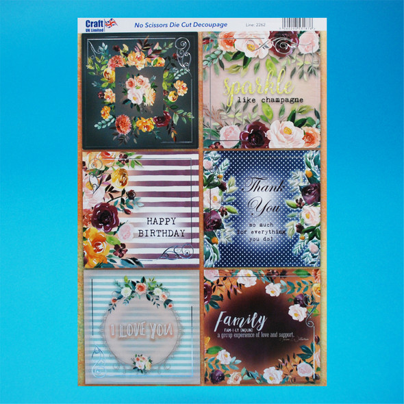 Floral Toppers for All Occasions | No Scissors Die Cut Decoupage | Craft UK