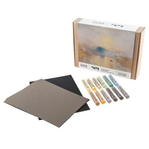 Artists’ Soft Pastels 12pc Tate Set – J. M. W. Turner, Norham Castle, Sunrise