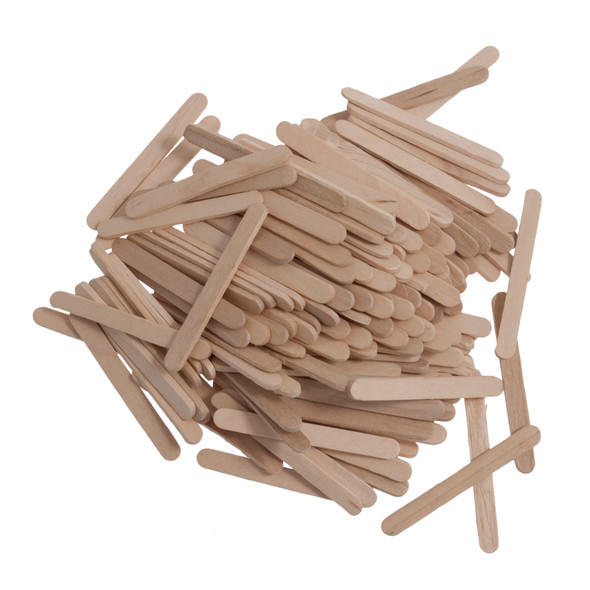 Mini Natural Wooden Lollipop Sticks | 55 x 5.5mm | Approx 300pcs | Trimits