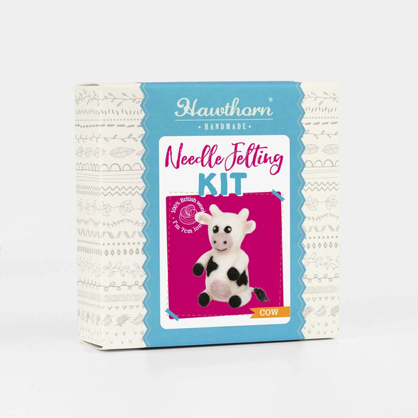 Mini Cow Complete Needle Felting Kit | Hawthorn Handmade