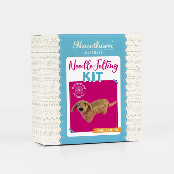 Mini Dachshund Felting Kit | Hawthorn Handmade