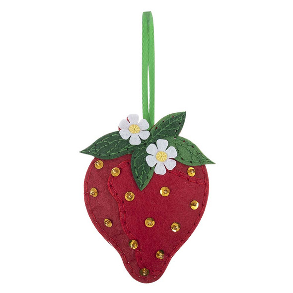 Strawberry | Make Your Own Felt Decorations | Trimits