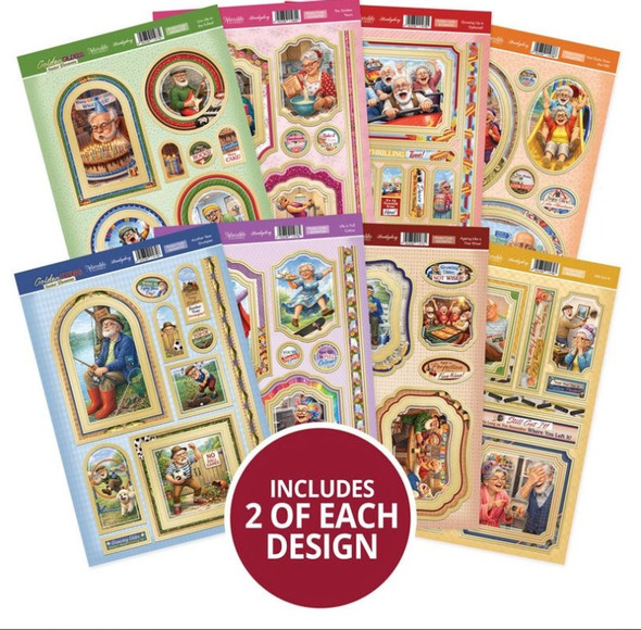 Hunkydory | Golden Oldies | Senior Moments Luxury Card Toppers Kit