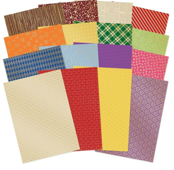 Hunkydory | Golden Oldies | Senior Moments | Foiled Edge-to-Edge Cardstock