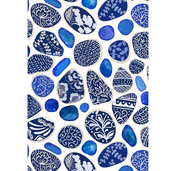 Sea Glass and Pottery Pieces on Cream | A998.A | Stuart Hillard | Porcelain and Sea Glass