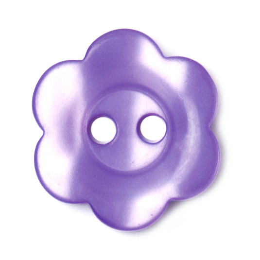 Purple Flower Buttons - 15 mm / 24 lignes | ABC Buttons