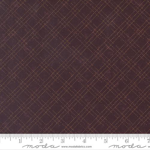 Plaid Stitch on Mulberry | 9837-16 | Quail Run | Kansas Troubles | Moda