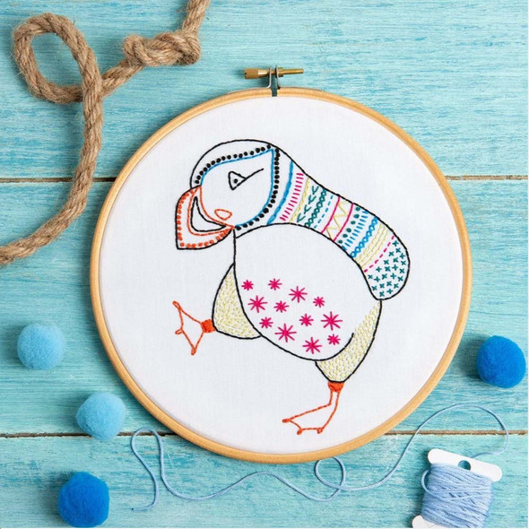 Puffin Complete Decorative Embroidery Kit