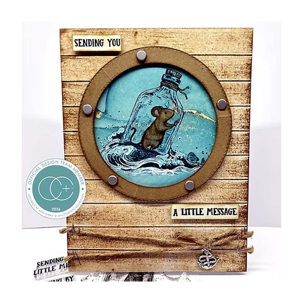 Oliver's Adventures Polymerphoto Cling Stamps | Message in a Bottle | Doodles by Wei | Craft Consortium