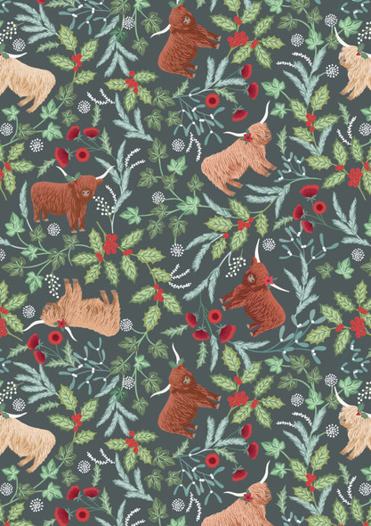 Celtic Chrismas By Lewis & Irene | C130C Highlands on Iced Forest | Price per quarter metre