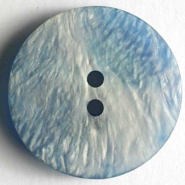 Shell Effect Round Button – Blue | 25 mm | Dill Buttons