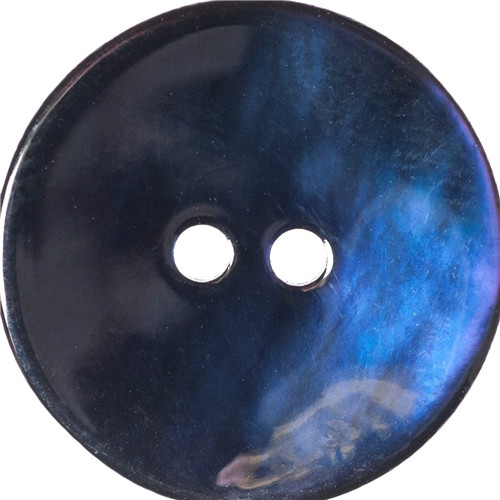 Trimits Loose Buttons Dyed Agoya Shell Button- 28 lignes/18mm - Navy