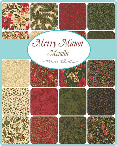 Merry Manor Metallic 2025 | Moda Fabrics
