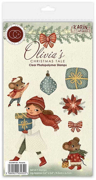 Olivia's Christmas Tale Clear Photopolymer Stamp Set - Presents | Craft Consortium