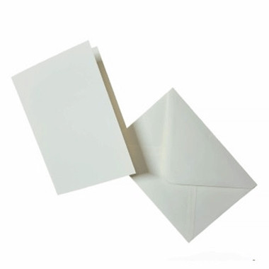 5" x 7" 225gsm Cards & 100gsm Envelopes Pack | 50pk | Craft UK | Various Colours