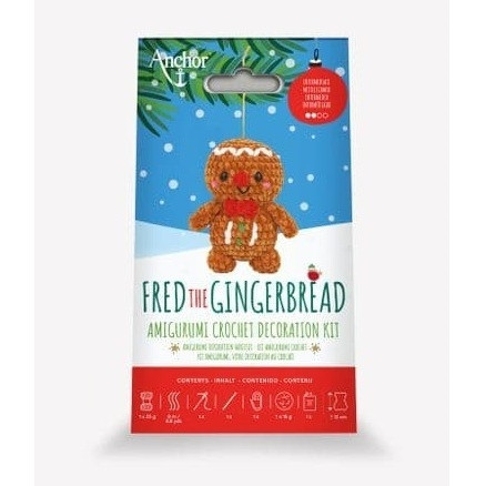 Fred the Gingerbread Amigurumi Crochet Kit