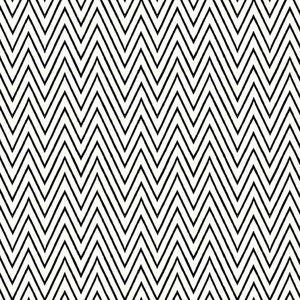 Black Zigzag on White | Scary Scraps | C17610 | J Wecker Frisch