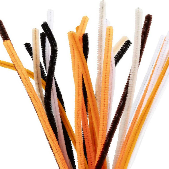 Halloween 6mm Chenille Stems 30cm | 25 pieces | Creativ Company