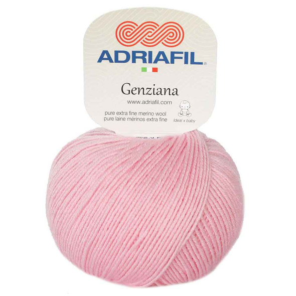 Adriafil Genziana 4 Ply Knitting Yarn, 50g Balls | 03 Pastel Pink